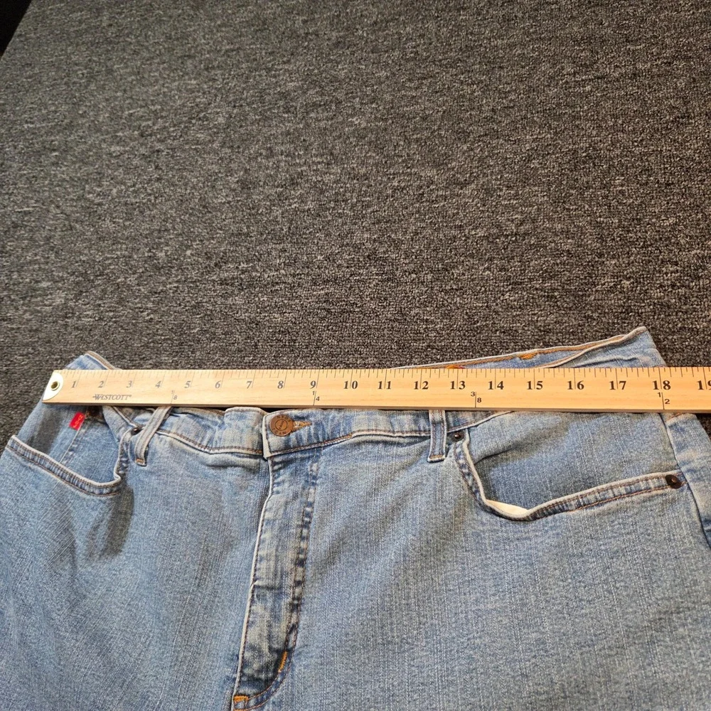 NYDJ Wide Leg Jeans Womens 24W Light Wash High Rise Stretch Denim Casual Classic